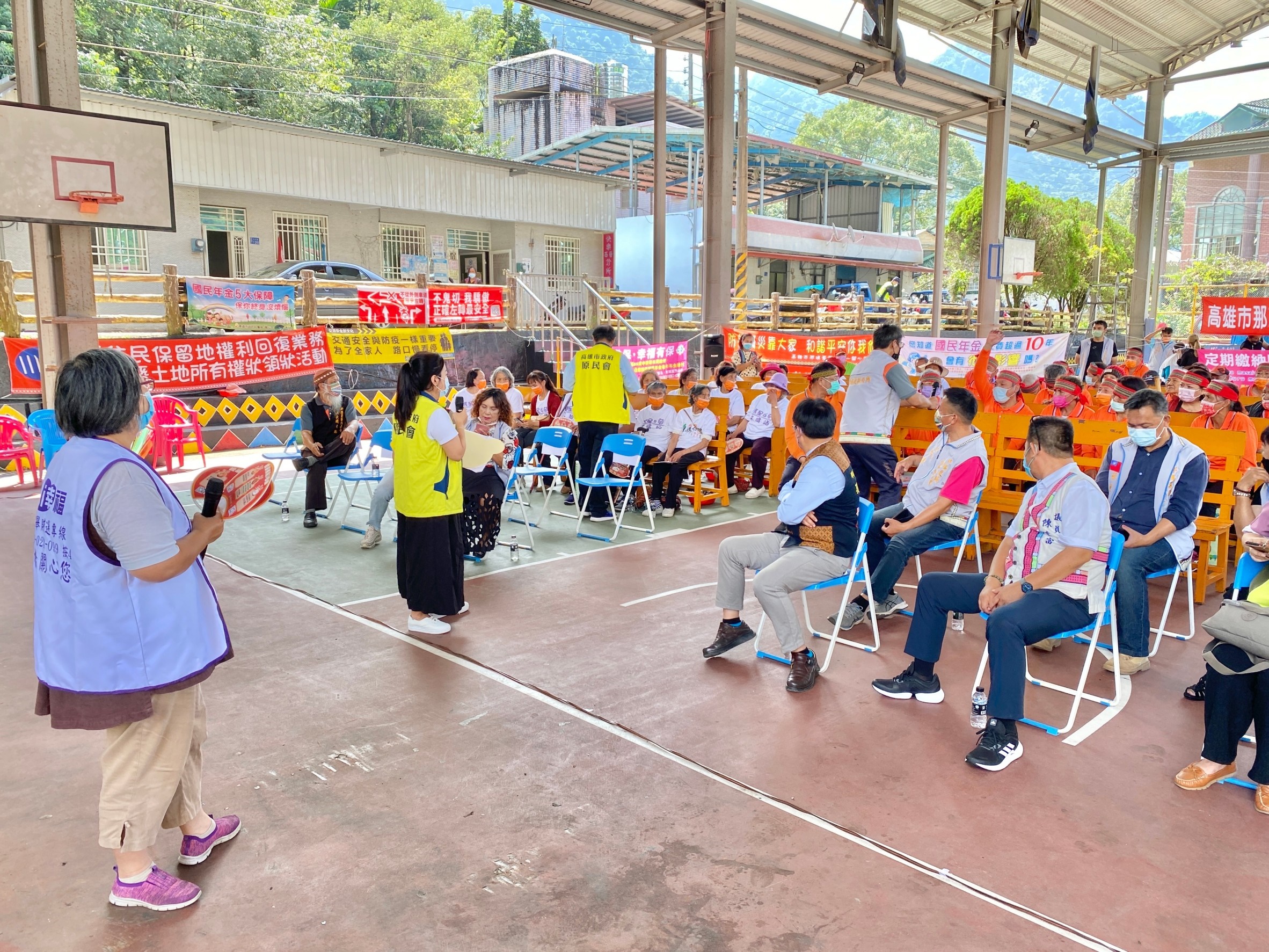 那瑪夏重陽敬老 橋檢攜手高市原民會入偏鄉反賄選2