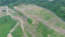 違規太陽能光電板基座已拆除，現場植生已舖設完成