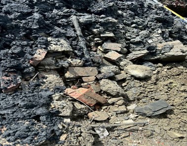 開挖後發現營建混合廢棄物