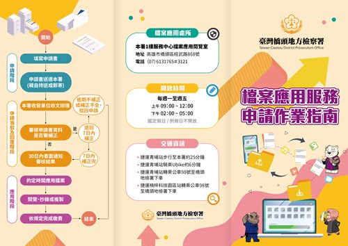 檔案應用服務申請作業指南(封面)